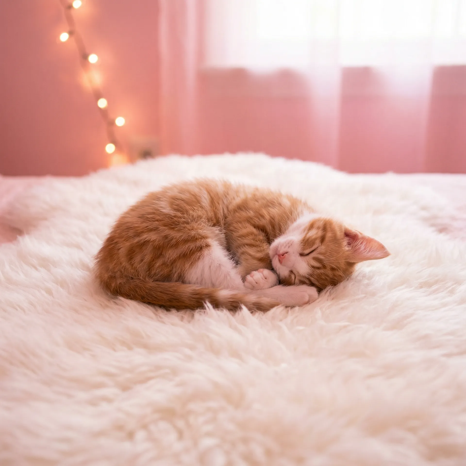小猫蜷成一团入睡 - 久久丫线这里只精品