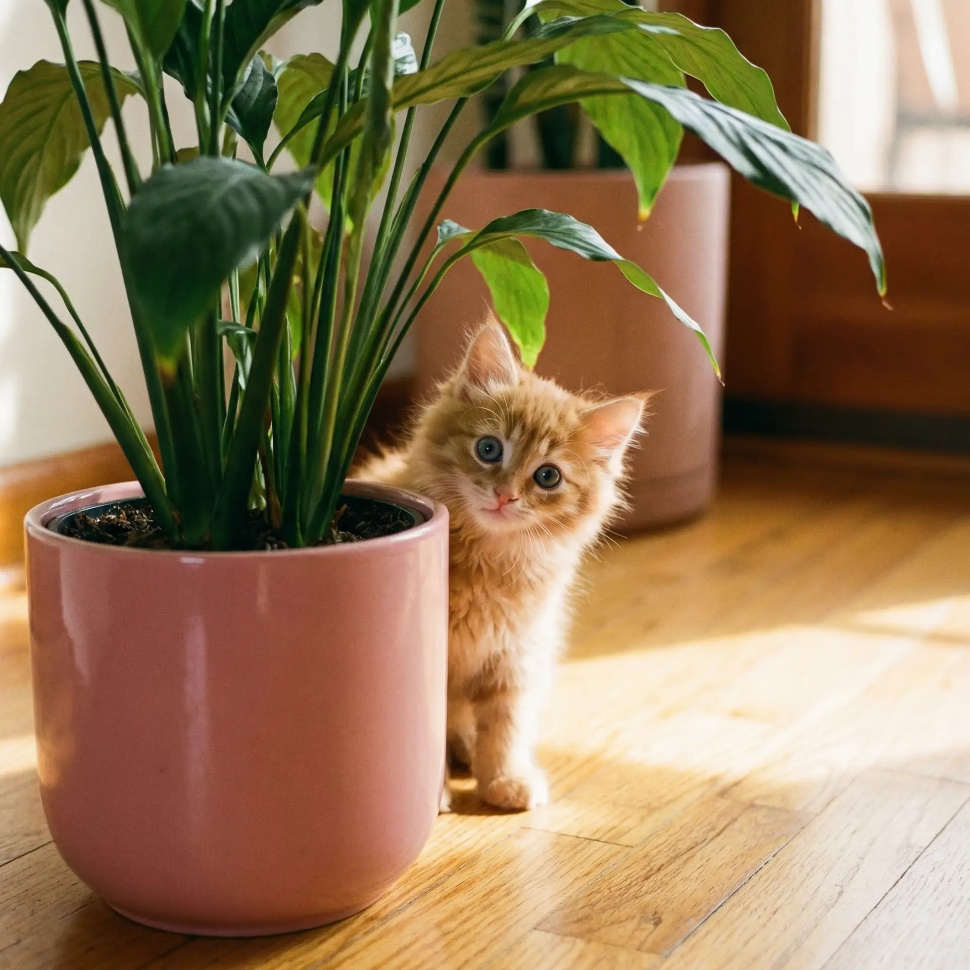 小猫从花盆后探头 - 久久丫线这里只精品