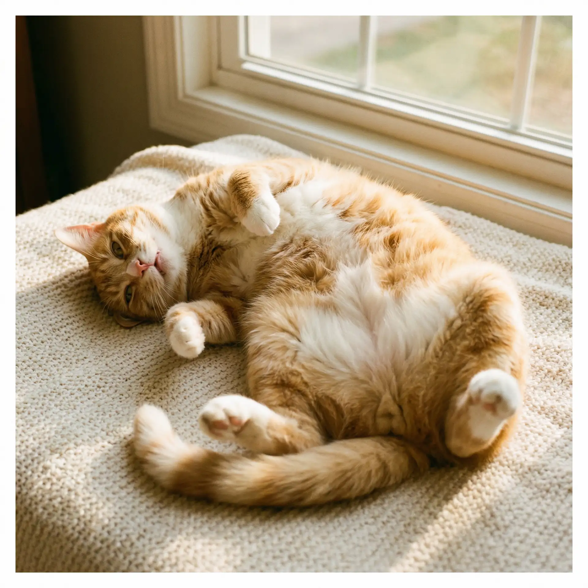 猫咪仰躺露出肚皮 - 久久丫线这里只精品